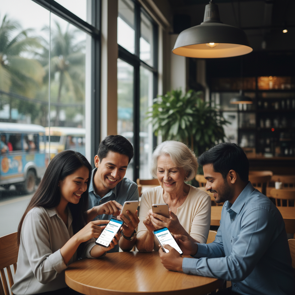 Professional home service massage setup in a client's living room