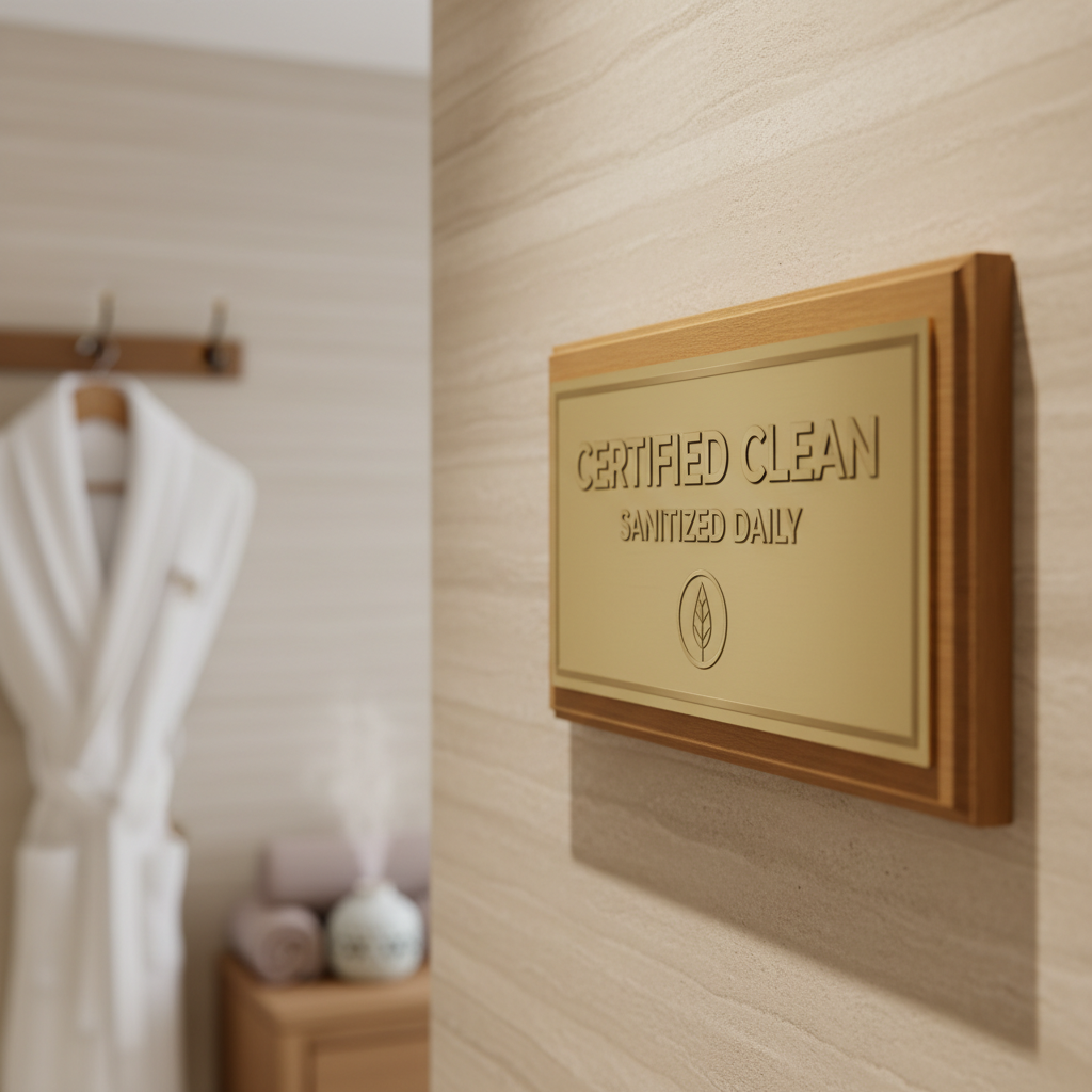 Therapist washing hands, demonstrating excellent spa hygiene.