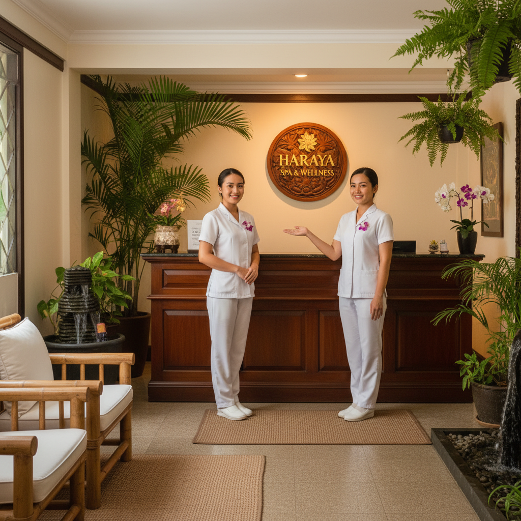 A serene and clean spa room environment where reflexology sessions are held.